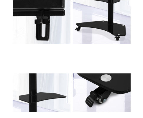 TV Floor Stand with Bracket Mount 32 to 70 inch - Black