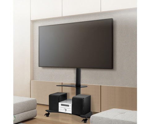 TV Floor Stand with Bracket Mount 32 to 70 inch - Black