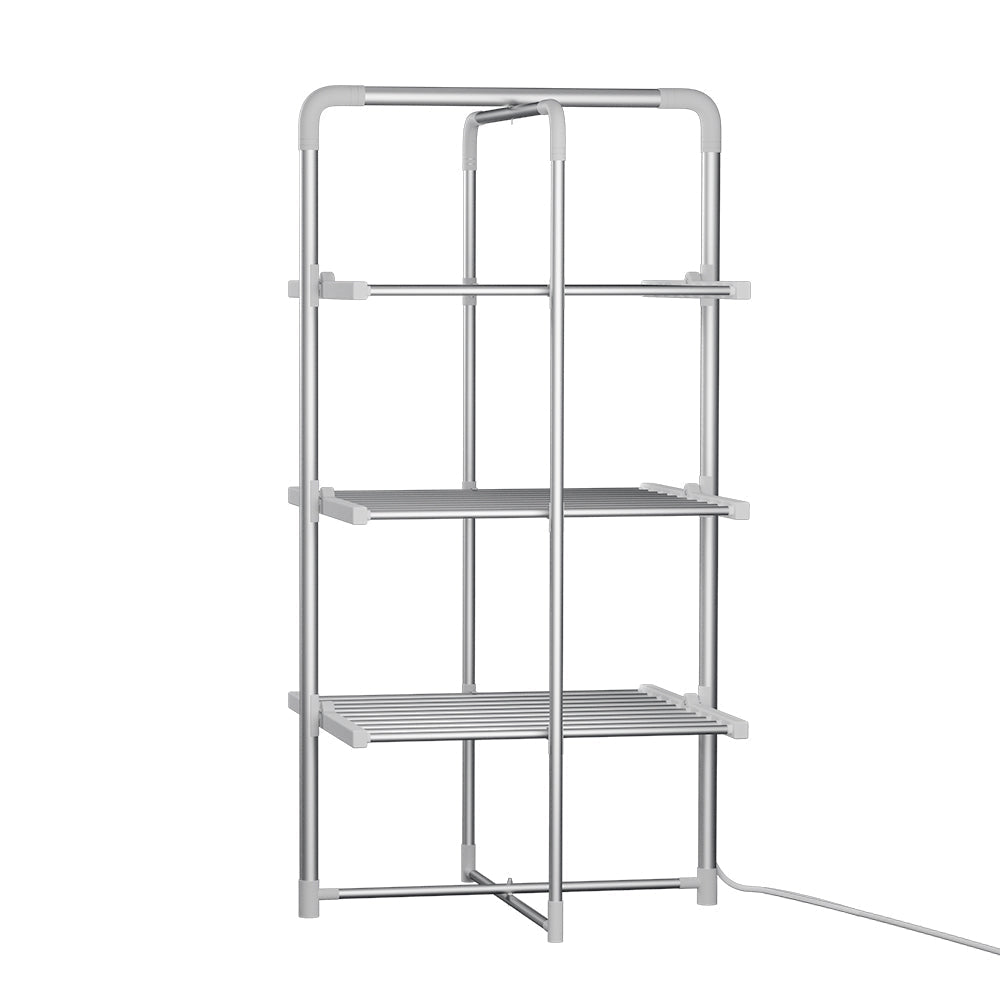 Electric Heated Towel Clothes Rail Rack Airer Dryer Warmer Stand 300W