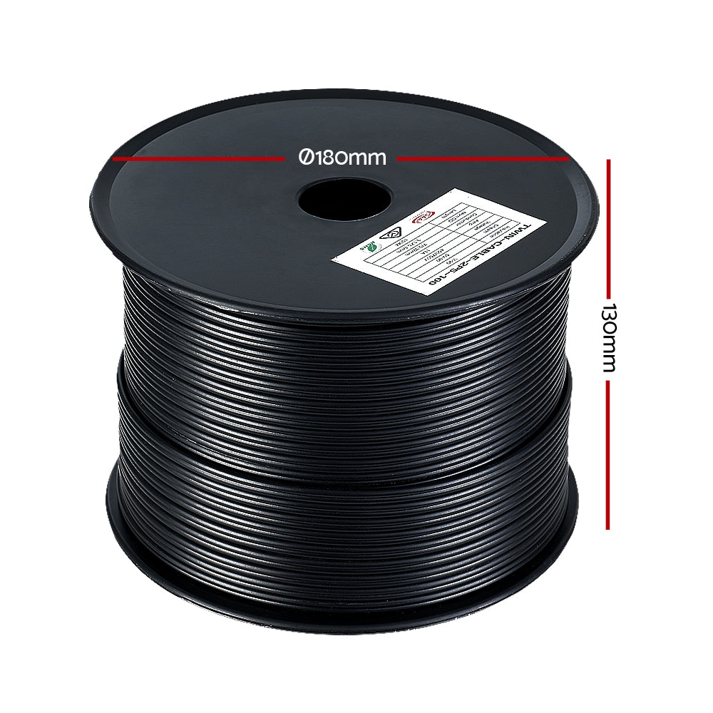 Solar Panel Electric Cable Twin Core Extension 100M - 450V