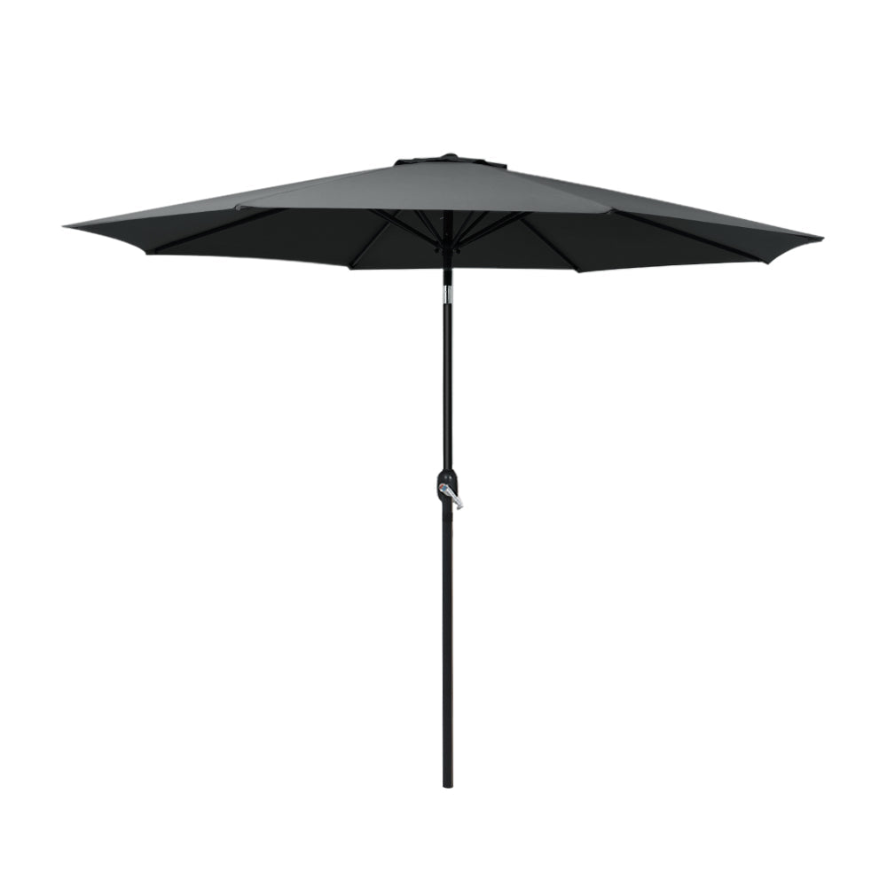 Outdoor Umbrella Garden Beach Tilt Sun Patio Deck UV Pole - 2.7m