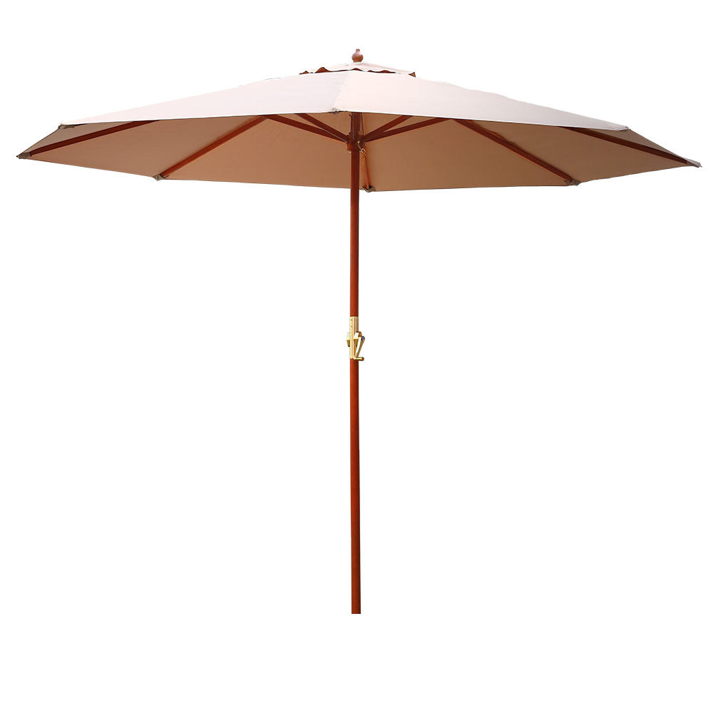 Cantilevered 3M Outdoor Garden Umbrella - Beige