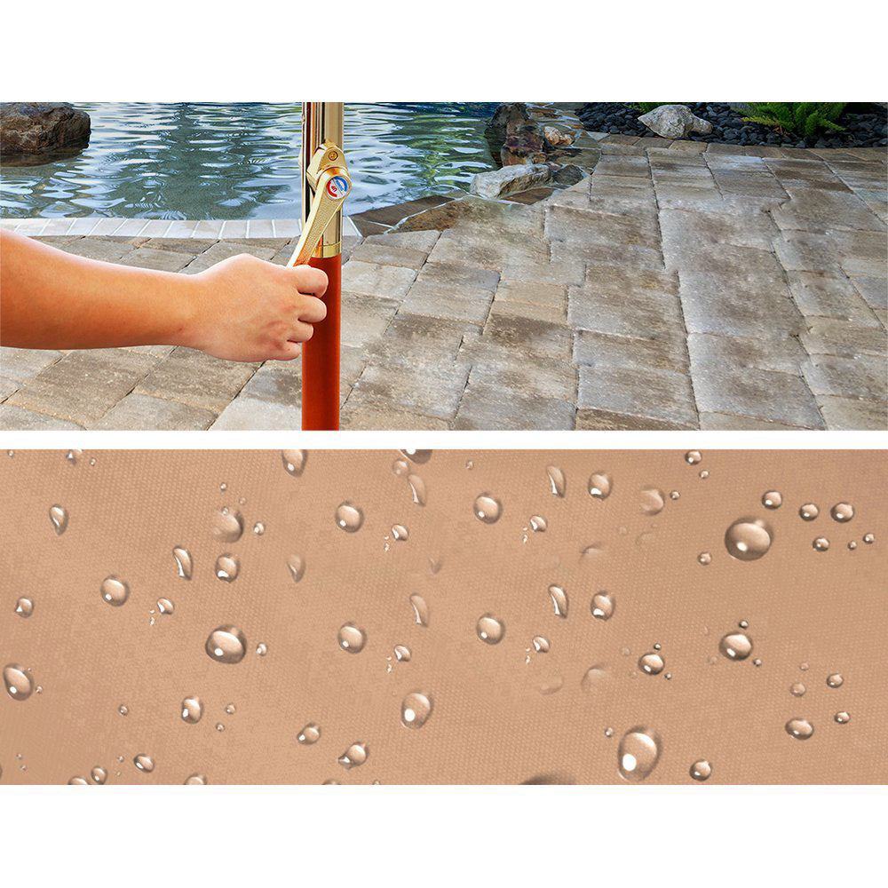 Cantilevered 3M Outdoor Garden Umbrella - Beige