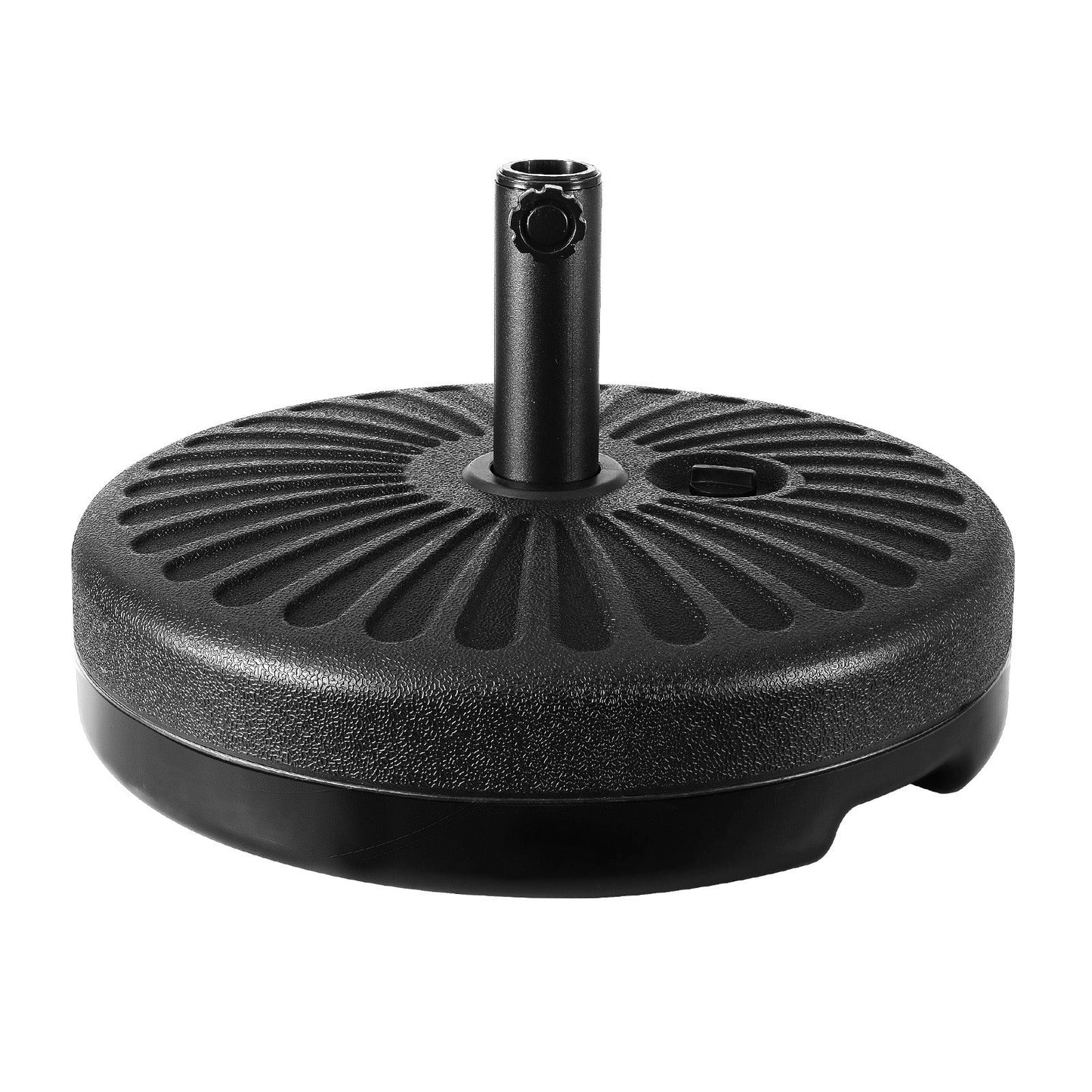 Garden Outdoor Umbrella Pole with Base Stand Charcoal - 3M