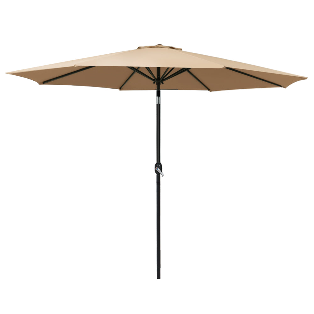 Outdoor Umbrella Garden Beach Tilt Sun Patio UV Pole - 3m