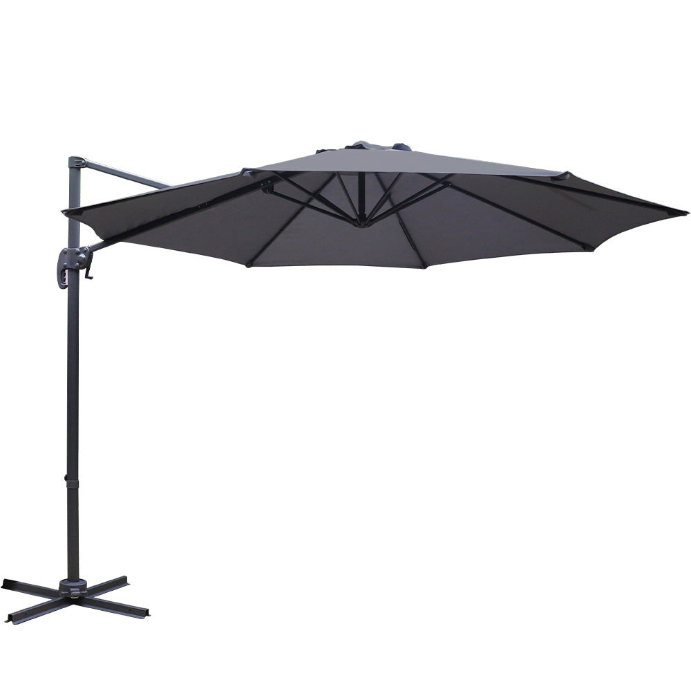 Outdoor Garden Roma 360 Umbrella - Charcoal