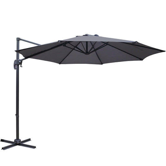 Outdoor Garden Roma 360 Umbrella - Charcoal