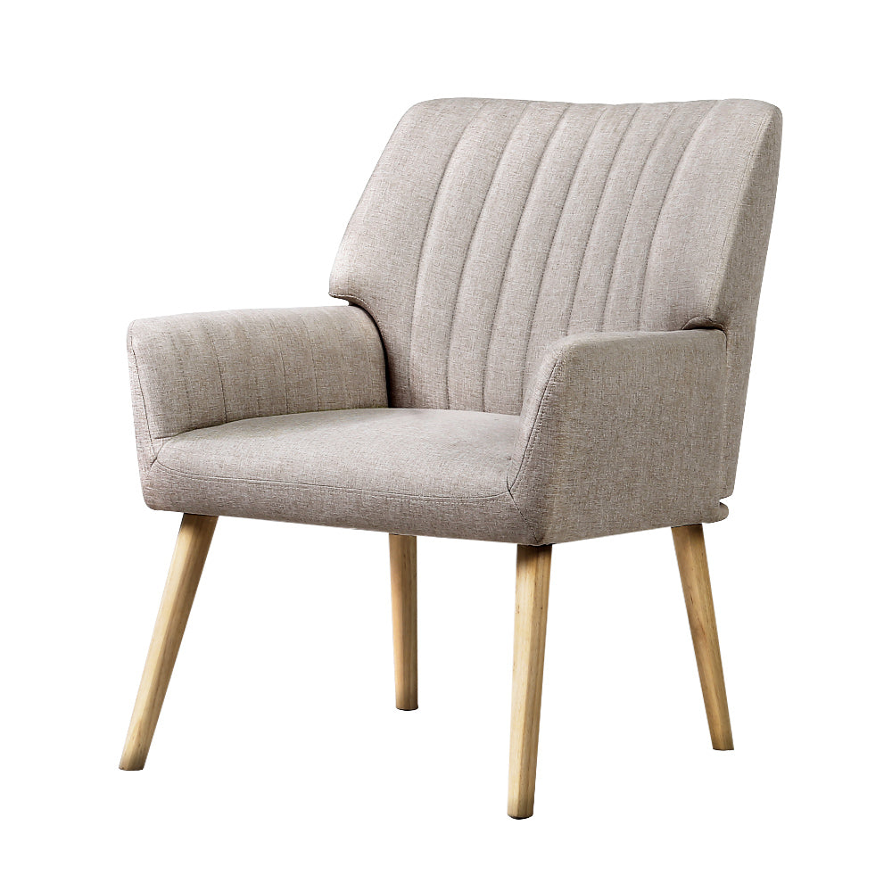 Armchair Lounge Chair Armchairs Accent Chairs Sofa Couch Fabric Beige