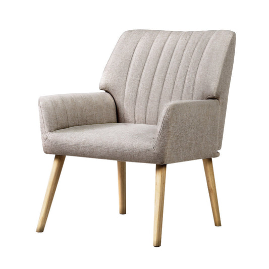 Armchair Lounge Chair Armchairs Accent Chairs Sofa Couch Fabric Beige