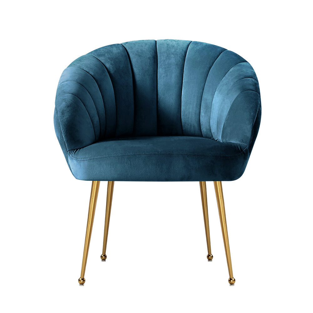 Armchair Lounge Chair Armchairs Accent Chairs Navy Blue Velvet Sofa Couch