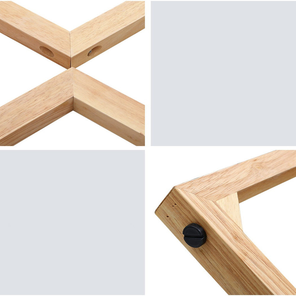 Round Wooden Coffee Table Furniture - Natural