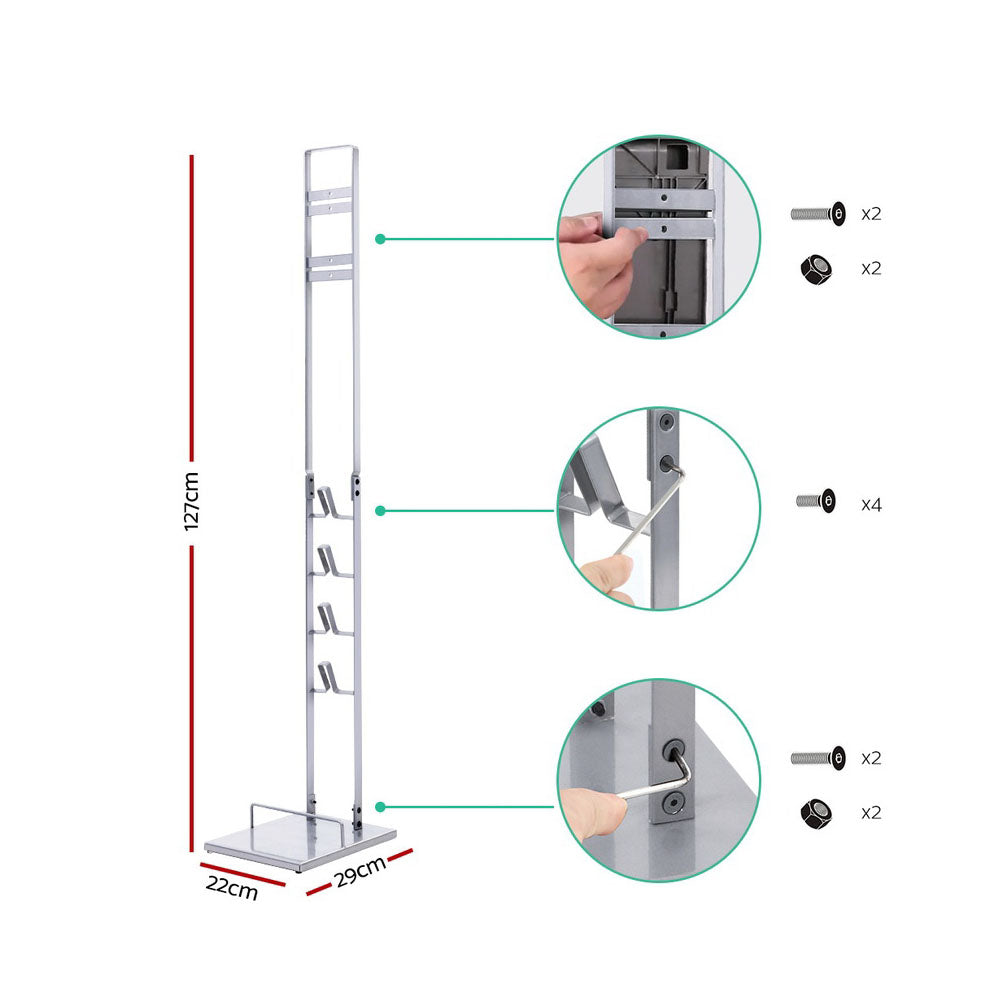 Dyson Hand Stick Vacuum Rack Holder - Silver