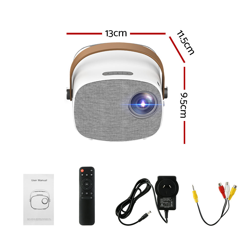 Mini Video Projector Wifi USB HDMI Portable 800 Lumens HD 1080P
