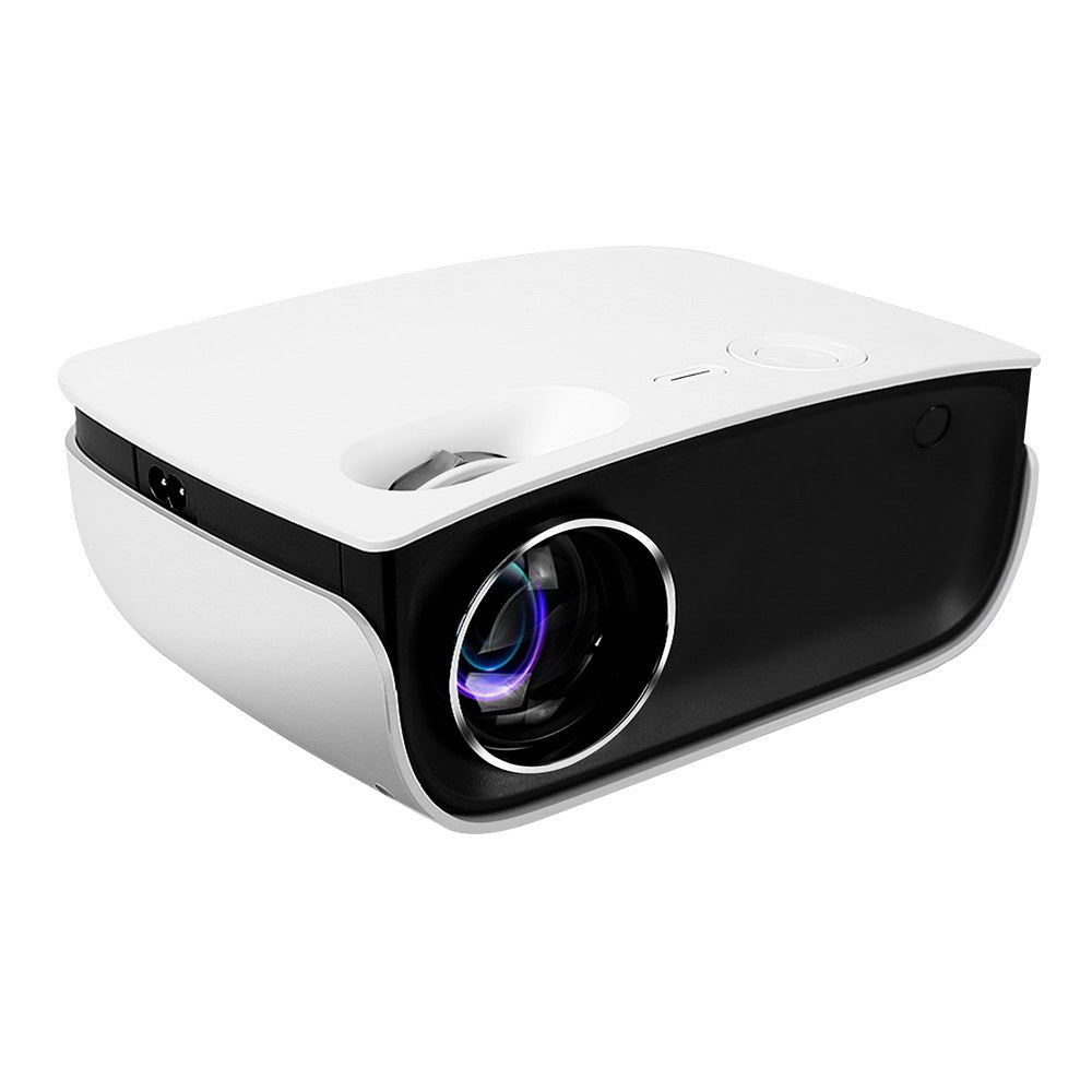 Portable 1080P HD 2000 Lumens Wifi Mini Projector - White