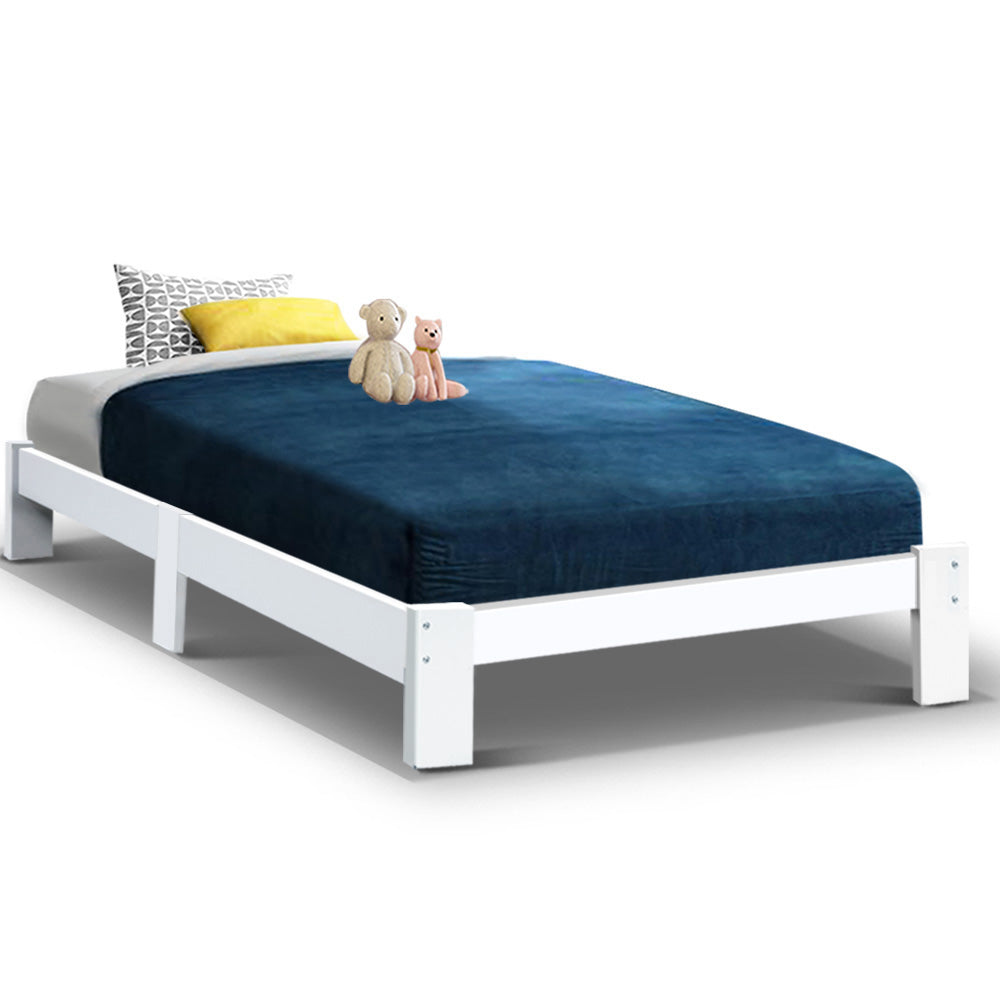 Bed Frame King Single Size Wooden Mattress Base Timber Platform