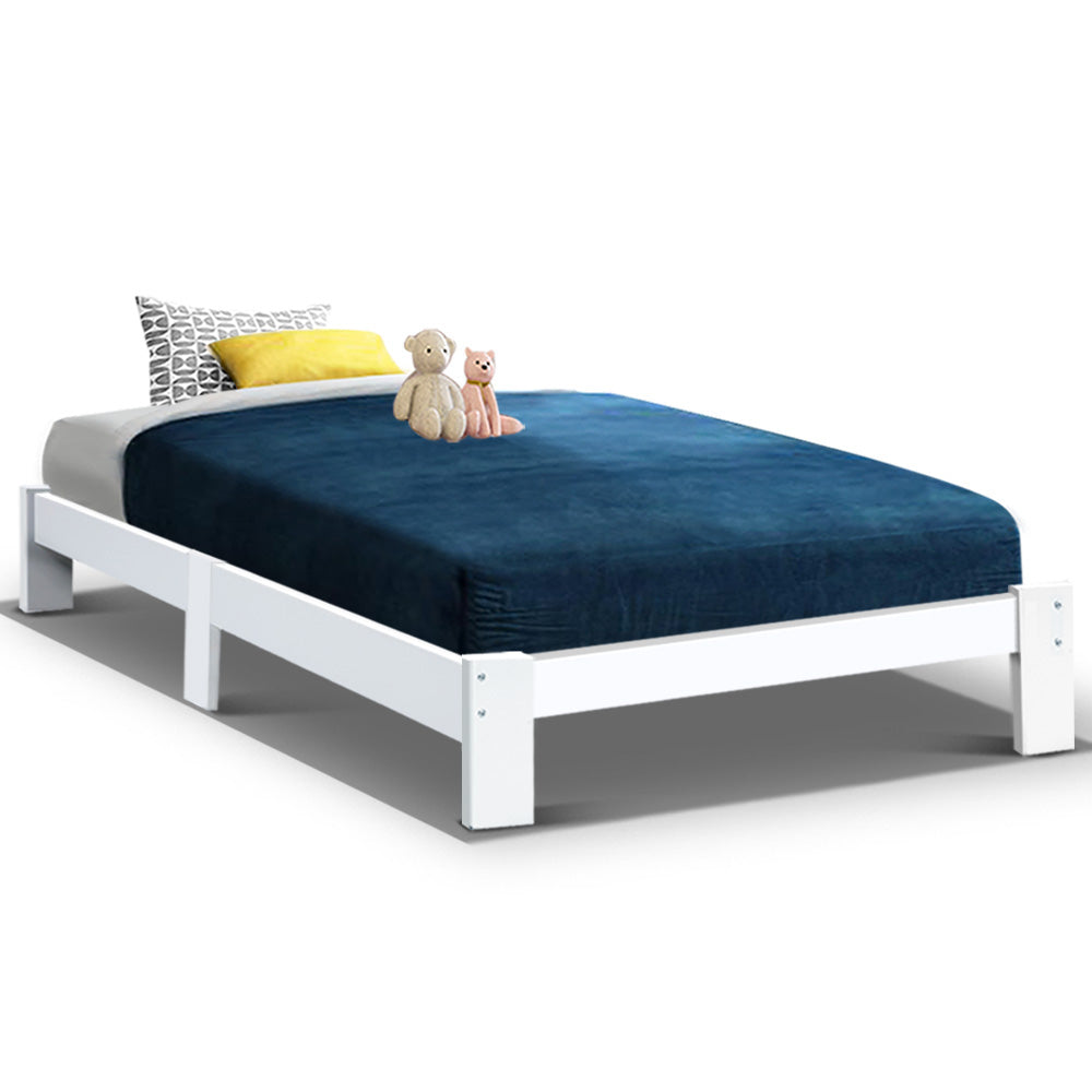 Bed Frame Single Wooden Bed Base Frame Size Timber Mattress Platform
