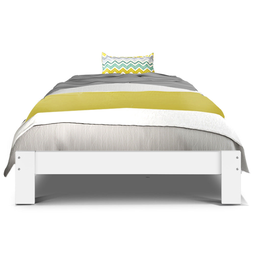 Bed Frame Single Wooden Bed Base Frame Size Timber Mattress Platform