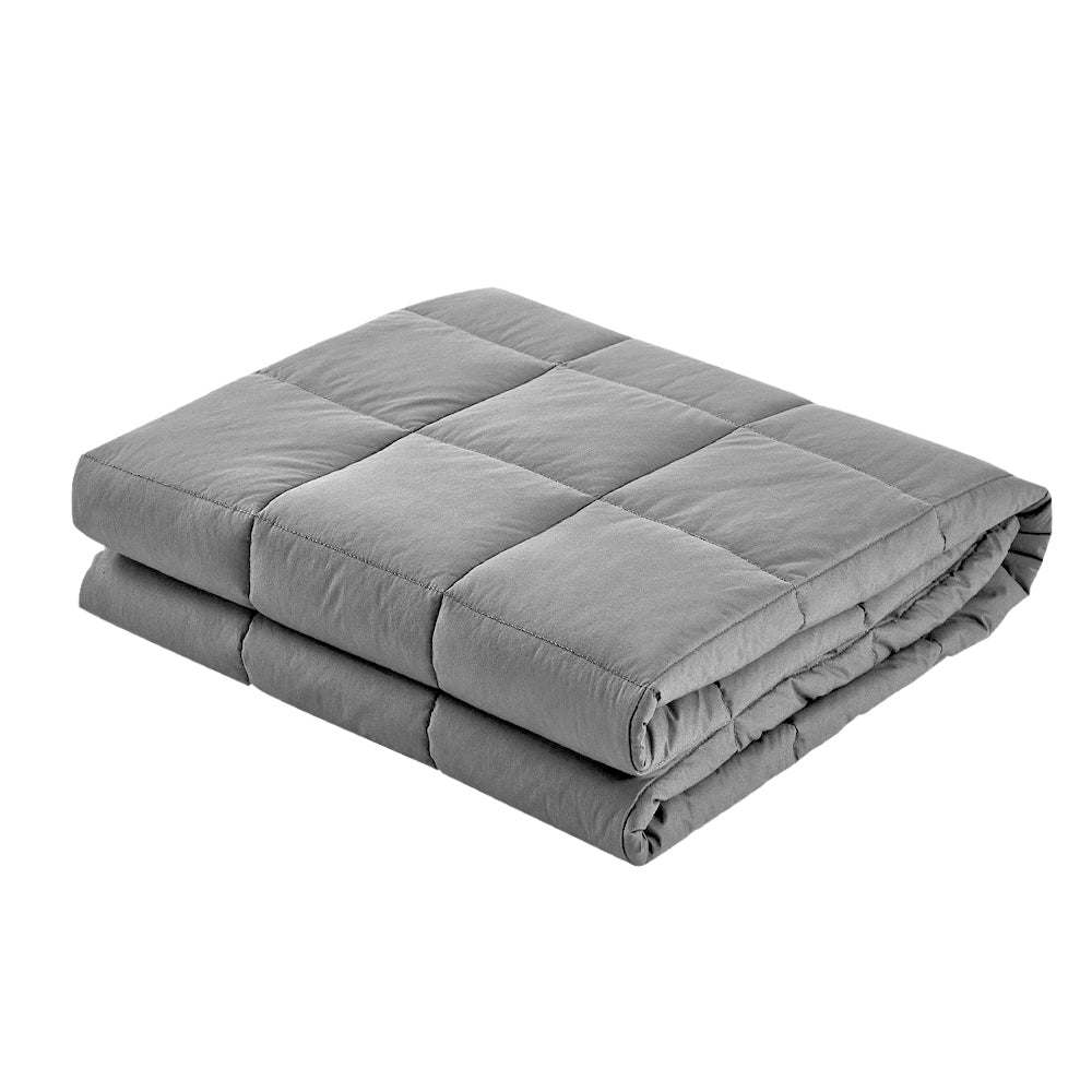 Weighted Adult Gravity 7KG Blanket - Light Grey