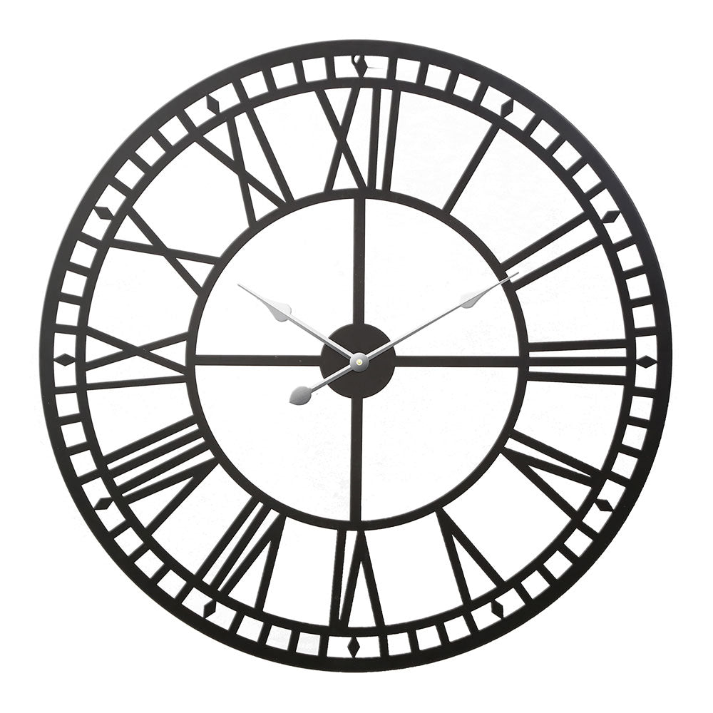 Vintage Metal Wall Clock Décor - 60cm