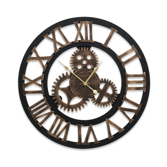 Vintage Metal Wall Clock Décor - 80cm