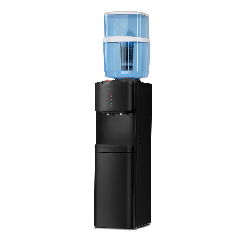 Hot and Cold Tall Water Purifier Dispenser - Black