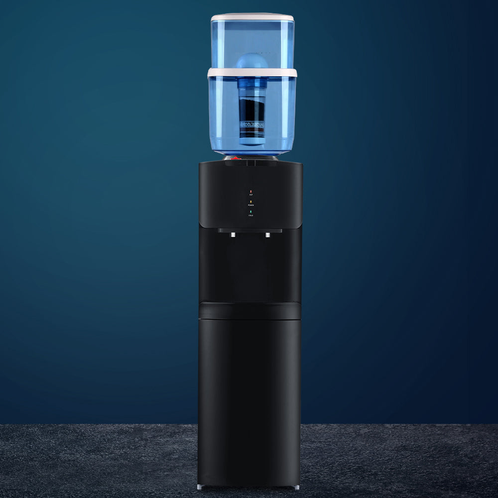 Hot and Cold Tall Water Purifier Dispenser - Black