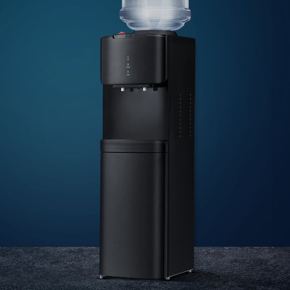 Hot and Cold Tall Water Dispenser - Black