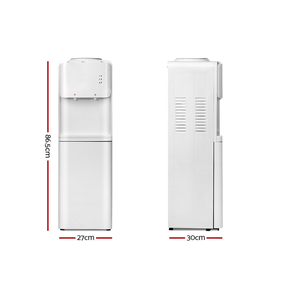 Hot and Cold Tall Water Dispenser - White