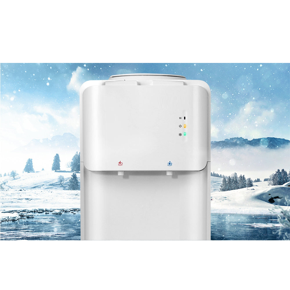 Hot and Cold Tall Water Dispenser - White