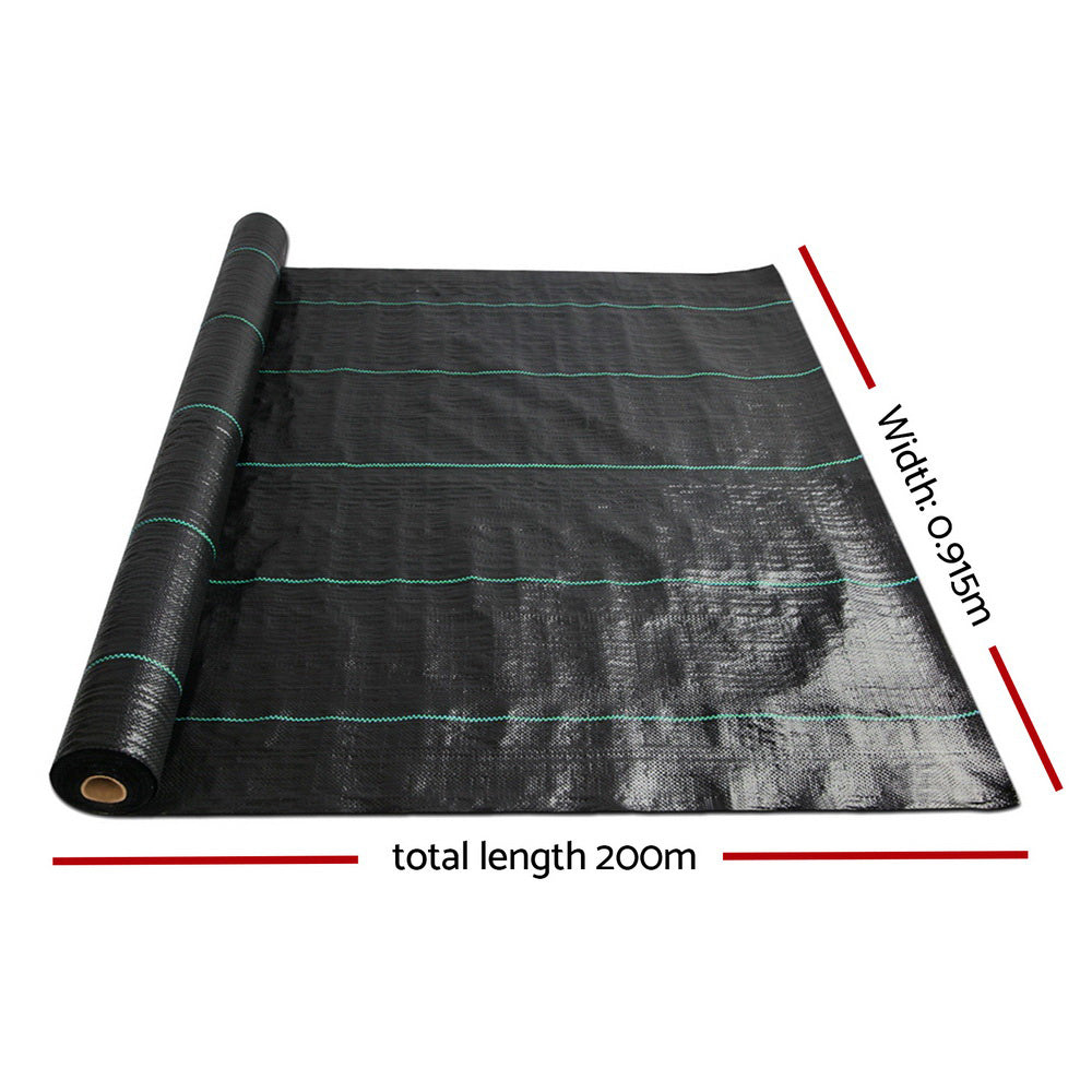 Home Garden Weed Control Plant Mat Woven Fabric - 200m