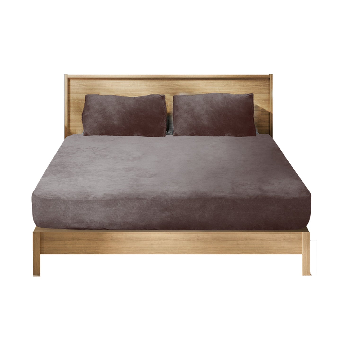 Mint Winter Fleece Bedding Set King Single Double Queen King Bed Fitted Sheets with Pillowcase