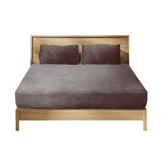 Mint Winter Fleece Bedding Set King Single Double Queen King Bed Fitted Sheets with Pillowcase