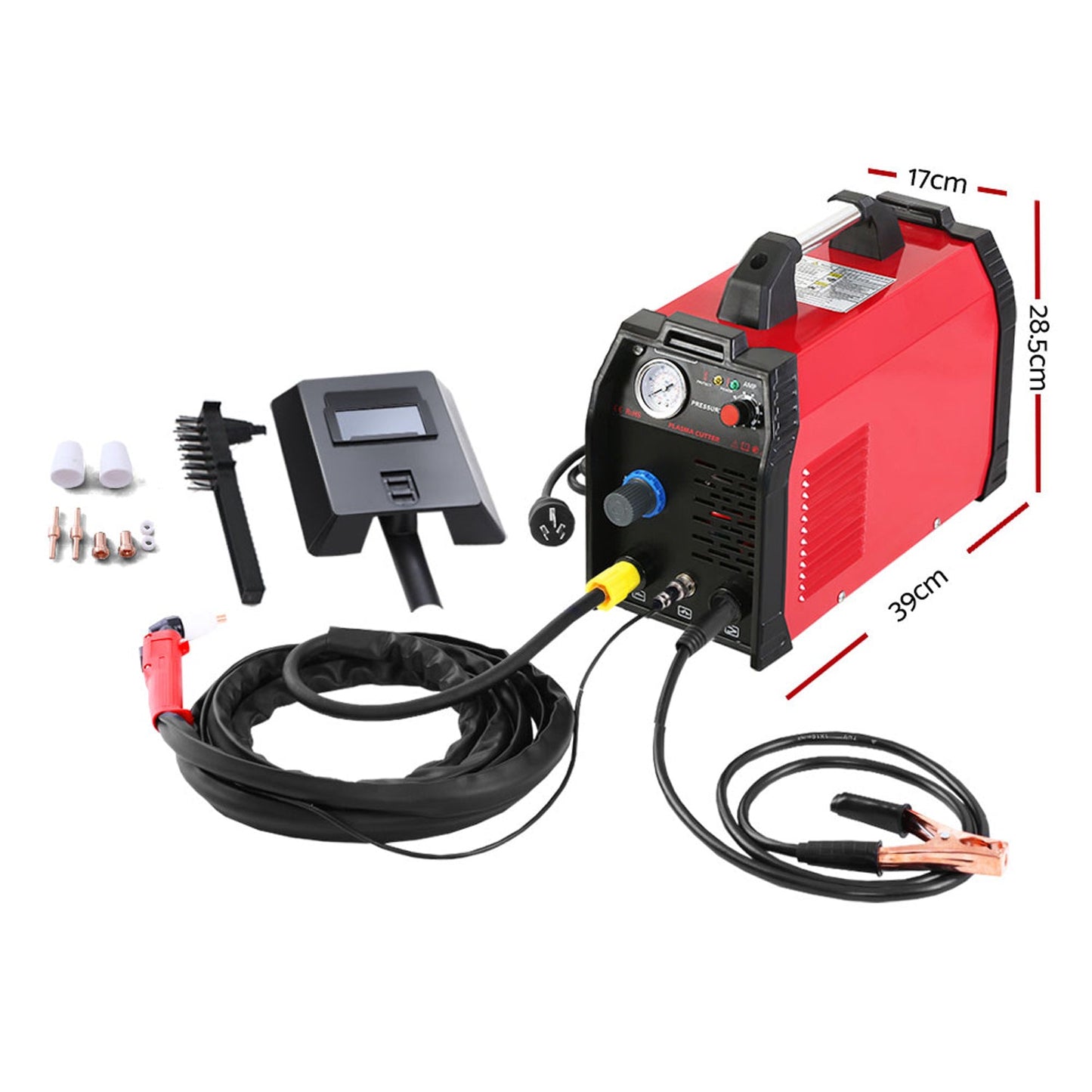 Electric Plasma Cutter - Black and Red