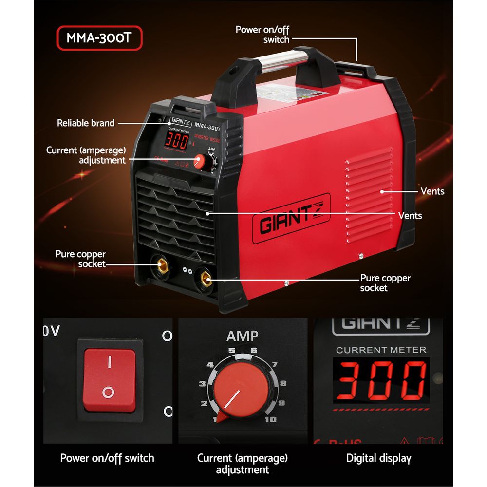 Inverter Welding Machine Stick Portable MMA ARC iGBT DC - 300 Amp
