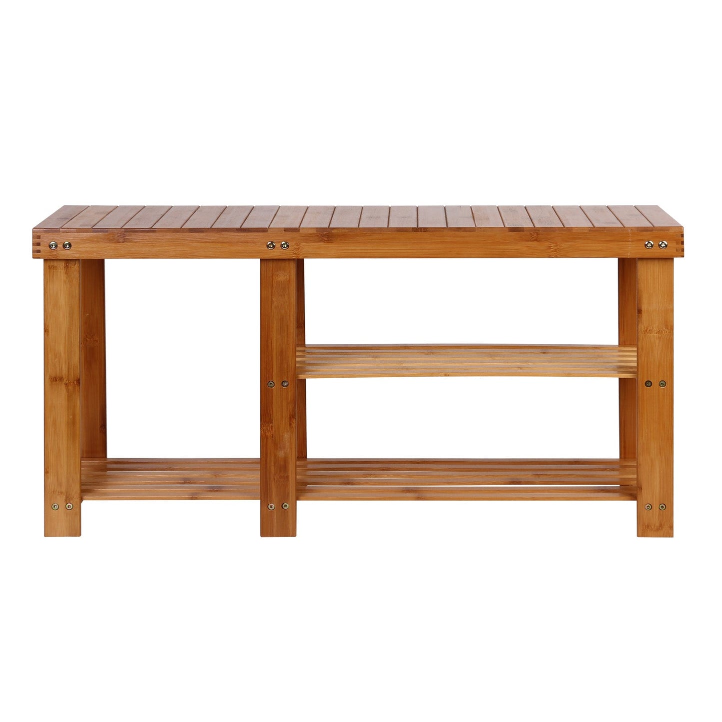 Bamboo 2 in 1 Bench Shoe Rack - Wood