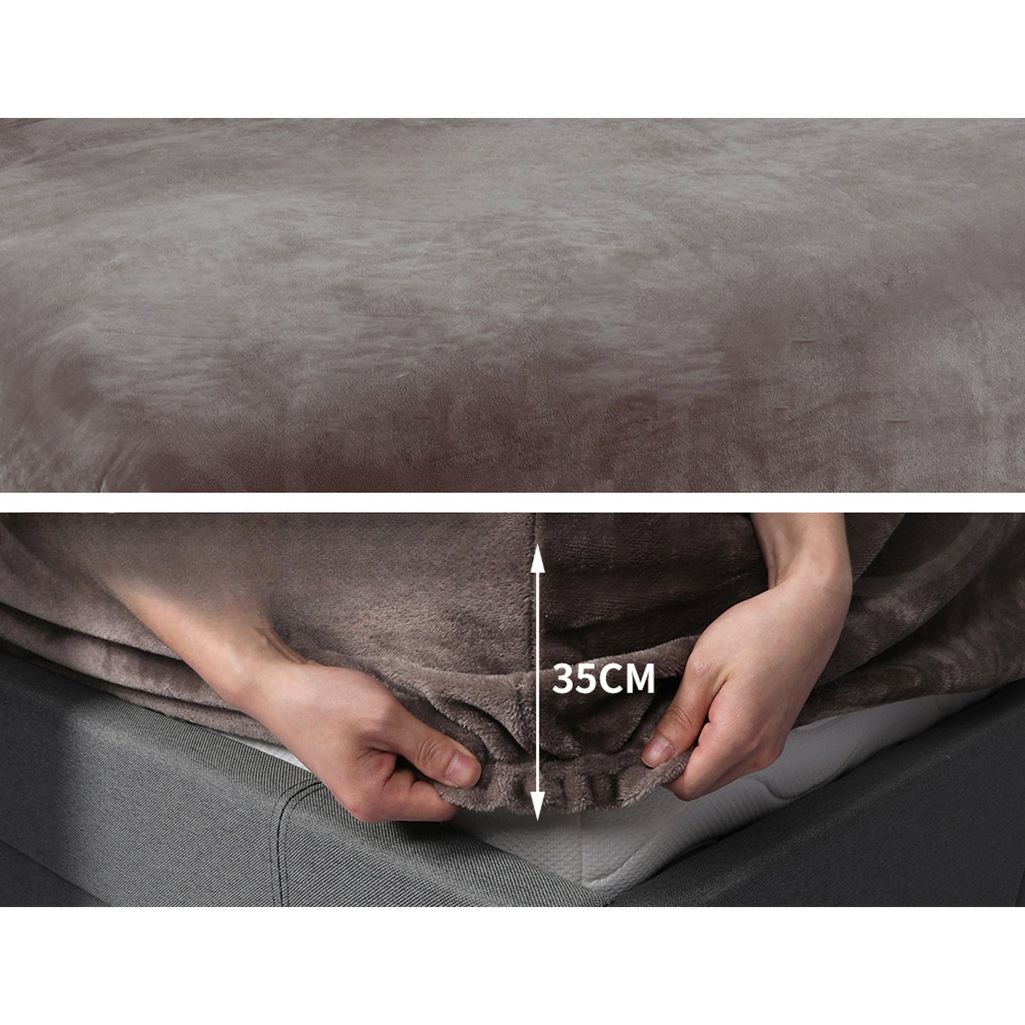 Mint Winter Fleece Bedding Set King Single Double Queen King Bed Fitted Sheets with Pillowcase