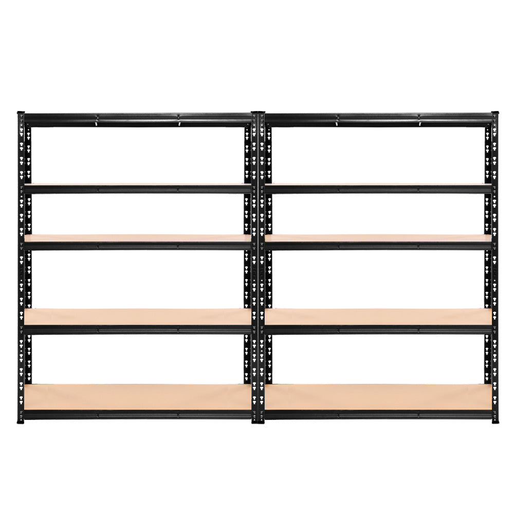 Steel Garage Shelving Warehouse Rack Pallet Storage - Black