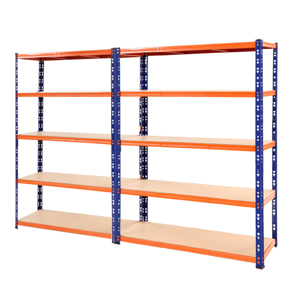 Steel Garage Shelving Warehouse Rack Pallet Storage - Orange and Blue