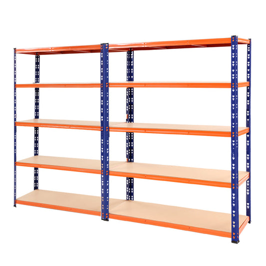 Steel Garage Shelving Warehouse Rack Pallet Storage - Orange and Blue
