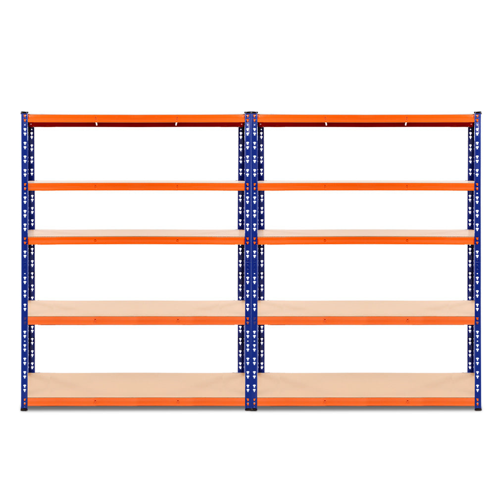 Steel Garage Shelving Warehouse Rack Pallet Storage - Orange and Blue
