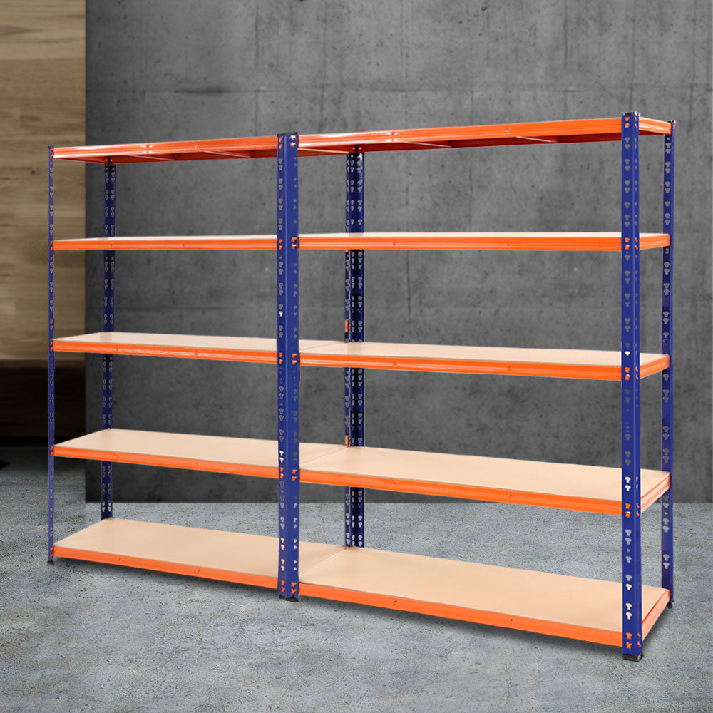 Steel Garage Shelving Warehouse Rack Pallet Storage - Orange and Blue