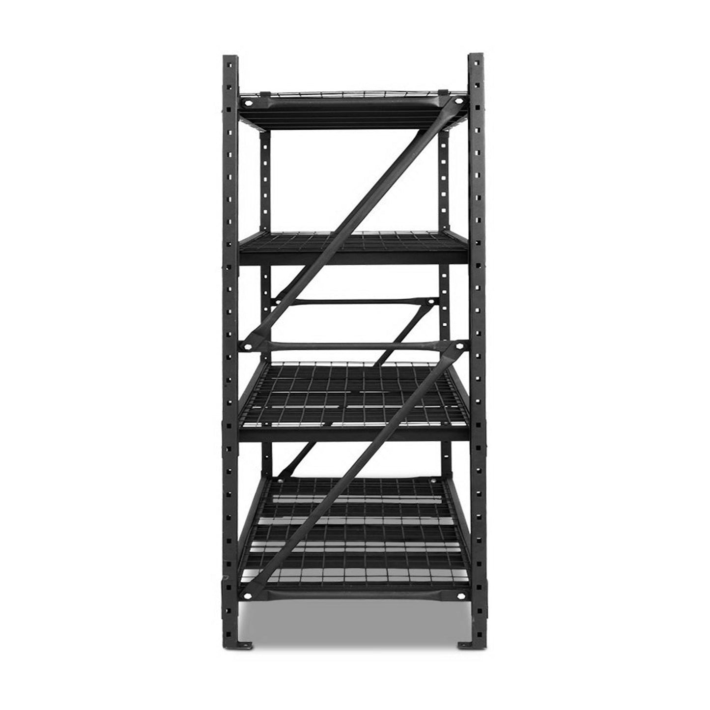 Storage Shelf Rack 4 Tiers Black - 2M