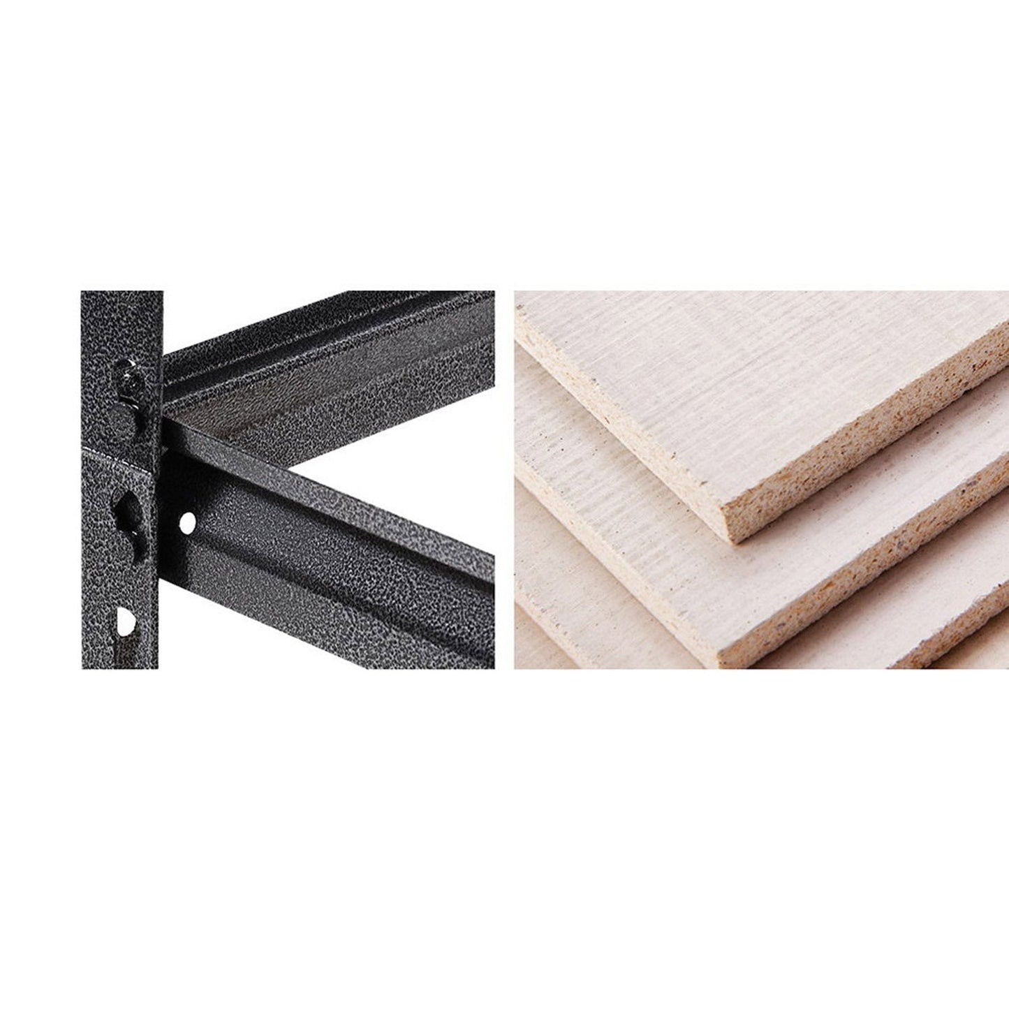 Storage Shelf Rack 5 Tiers - Matte Charcoal