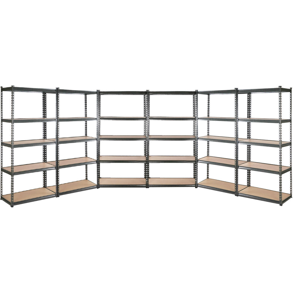 Steel Garage Shelving Warehouse Rack Pallet Storage - 6x1.5m