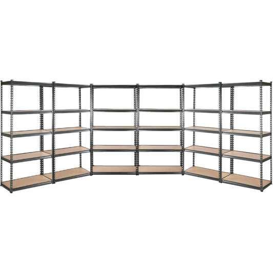 Steel Garage Shelving Warehouse Rack Pallet Storage - 6x1.5m