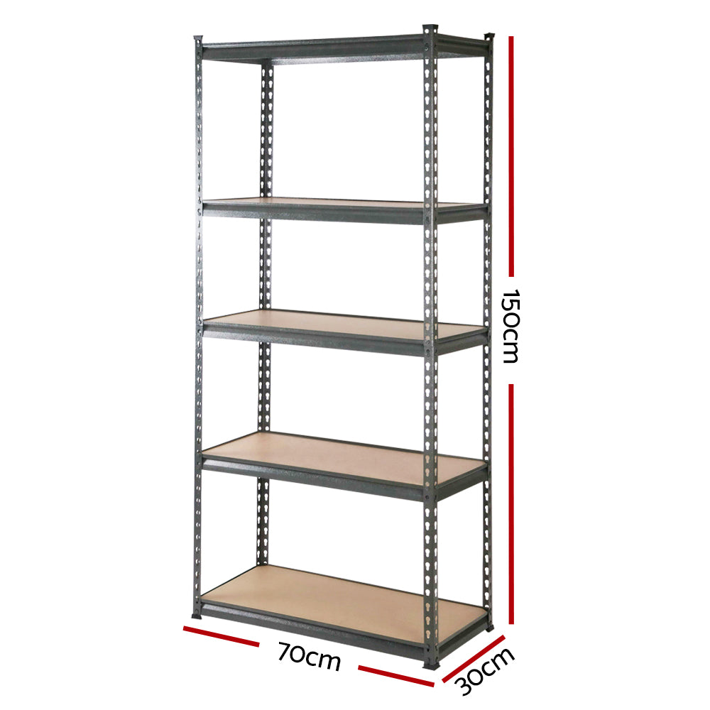 Steel Garage Shelving Warehouse Rack Pallet Storage - 6x1.5m