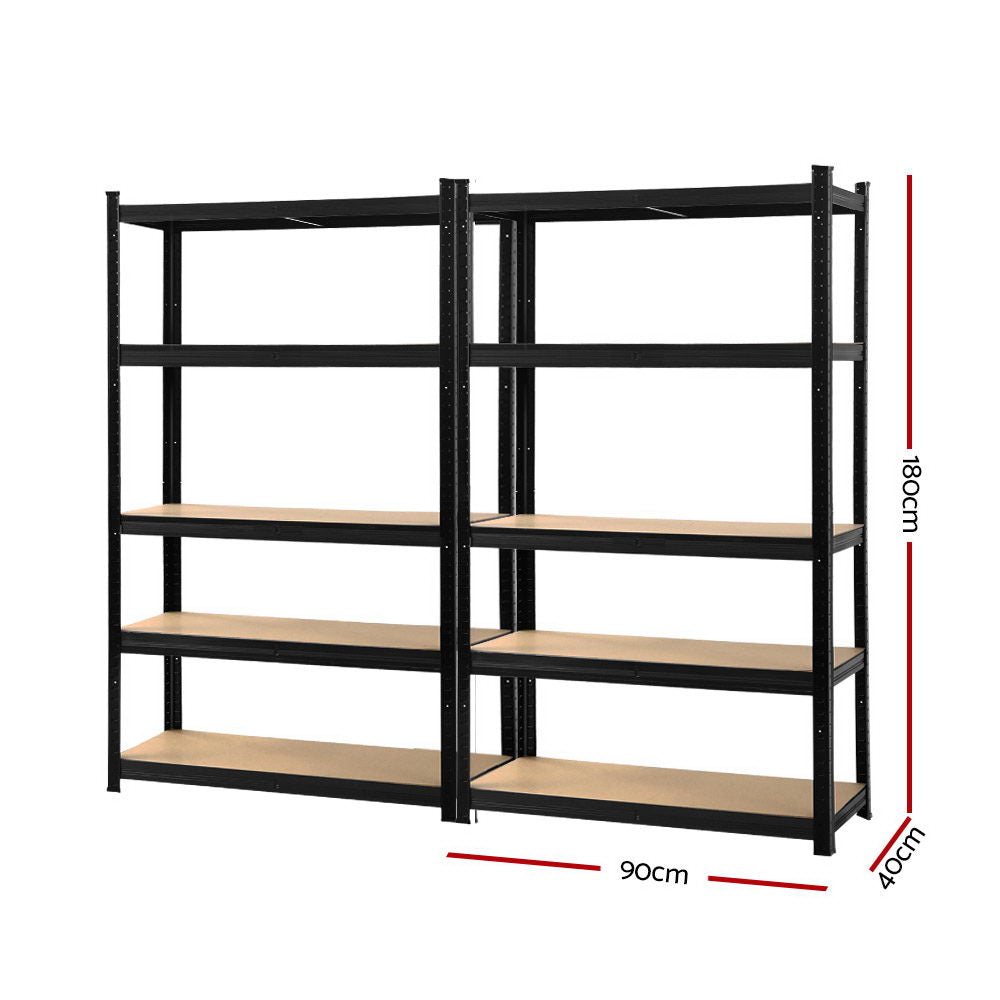 Warehouse Garage Storage Racking Steel Metal Shelves - 2x1.8m