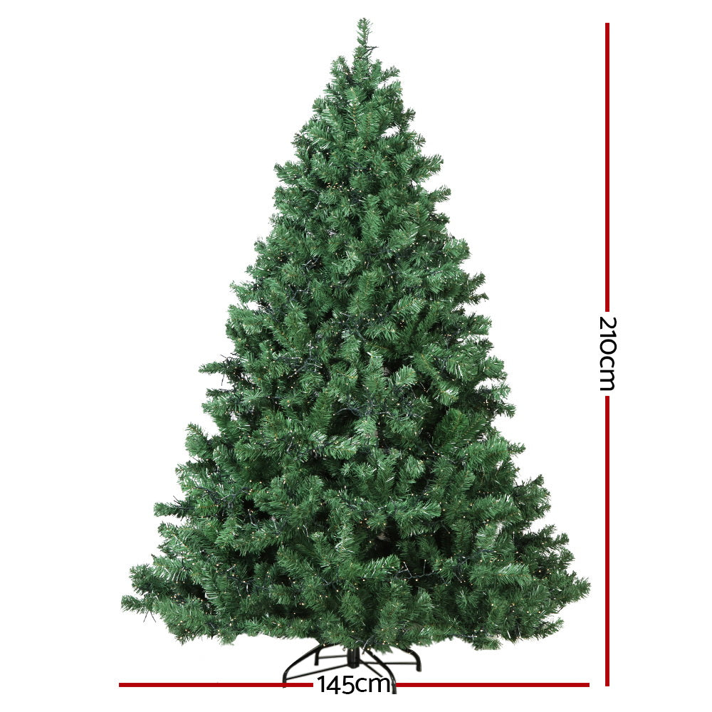 Christmas Tree Xmas Lights Warm White 3000 LED - 2.1m