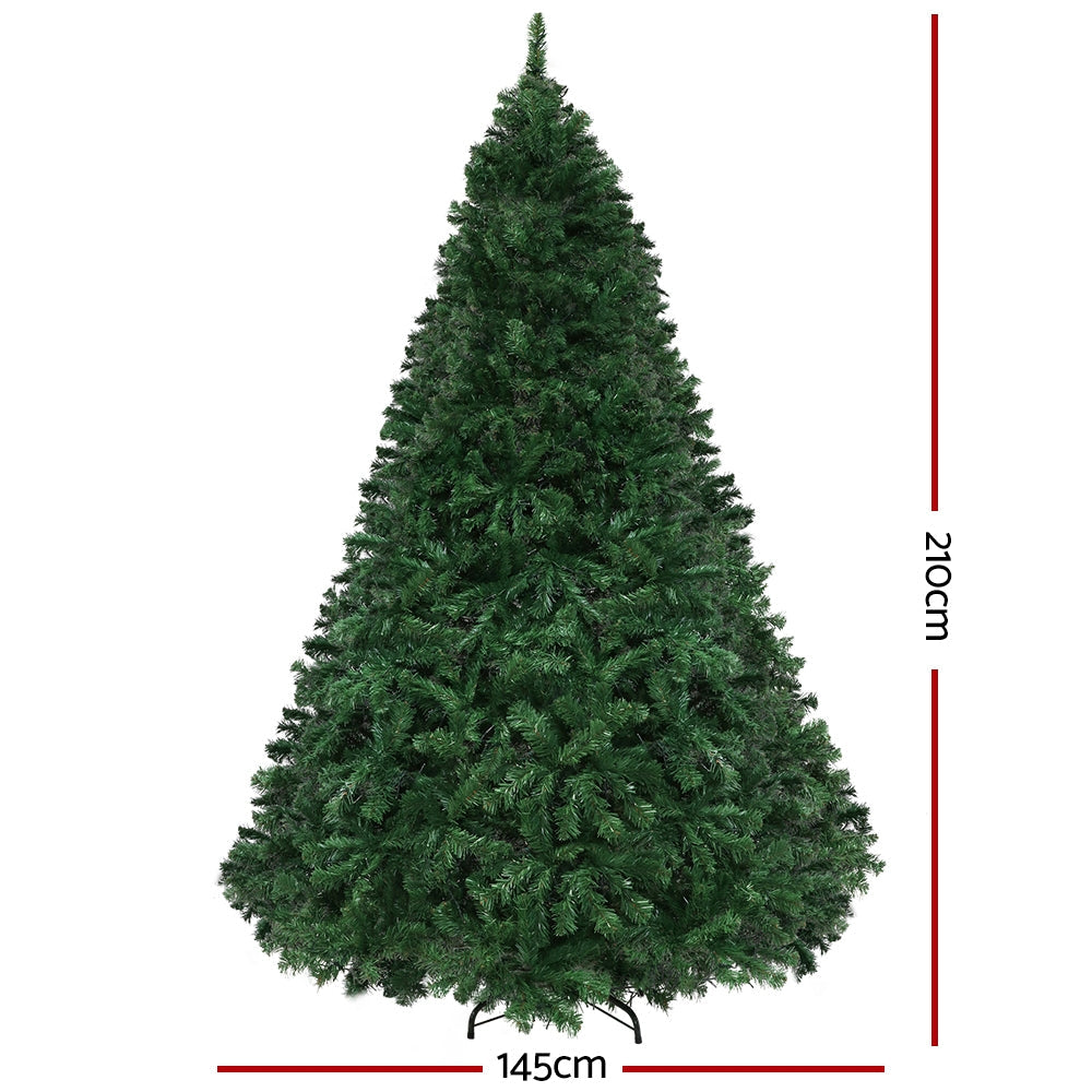 Christmas Tree Xmas Lights with 2800 LED Multi Colour - 2.1m
