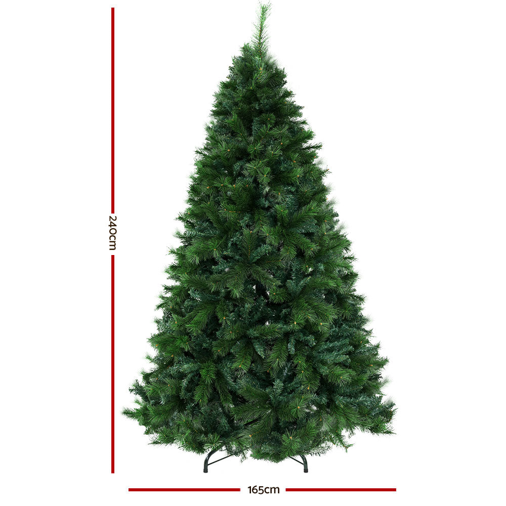 Christmas Tree Xmas Decor PinenNeedle 2100 Tips - 2.4m
